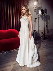 Свадебное платье Кимберли. Силуэт Прямое. Цвет Белый / Молочный. Вид 1