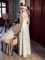 Свадебное платье Лотта. Силуэт Прямое. Цвет Белый / Молочный. Вид 2