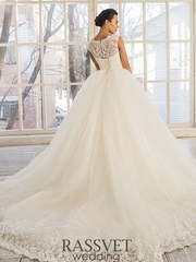 Свадебное платье Доменик. Силуэт Пышное. Цвет Белый / Молочный. Вид 2