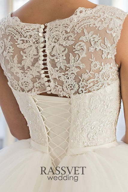 Свадебное платье Доменик. Силуэт Пышное. Цвет Белый / Молочный. Вид 5