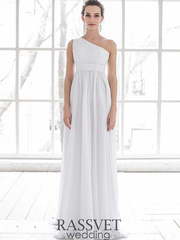 Свадебное платье Шанти. Силуэт Прямое, Греческий. Цвет Белый / Молочный. Вид 1