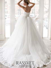 Свадебное платье Маргарет. Силуэт Пышное. Цвет Белый / Молочный. Вид 2