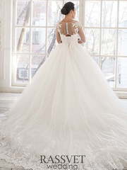 Свадебное платье Эрика. Силуэт Пышное. Цвет Белый / Молочный, Айвори / Капучино. Вид 2