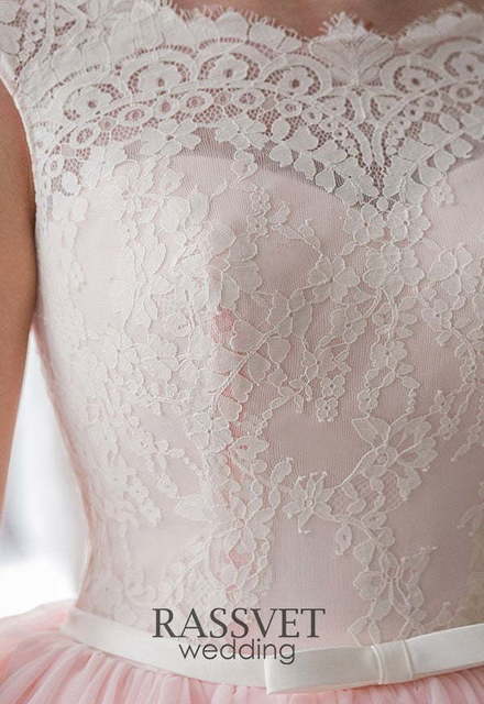 Свадебное платье Присцила Пинг. Силуэт Пышное. Цвет оттенки Розового. Вид 6