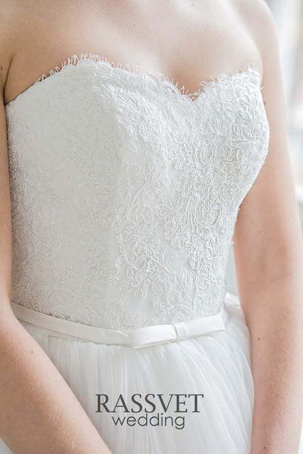 Свадебное платье Антарас. Силуэт Пышное. Цвет Белый / Молочный. Вид 4