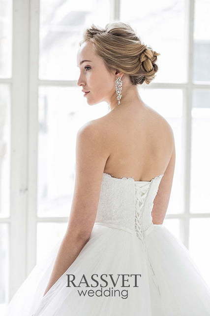 Свадебное платье Антарас. Силуэт Пышное. Цвет Белый / Молочный. Вид 6