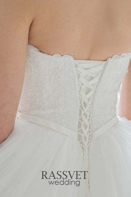 Свадебное платье Антарас. Силуэт Пышное. Цвет Белый / Молочный. Вид 7