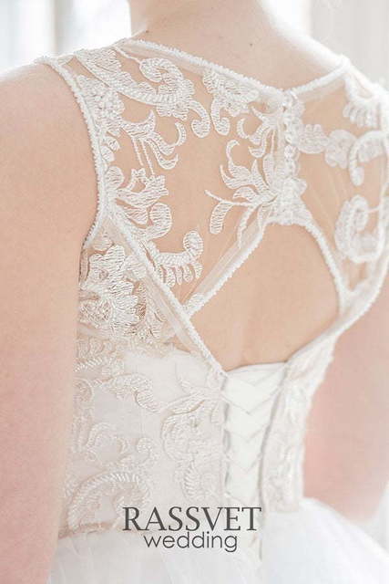 Свадебное платье Аделина. Силуэт Пышное. Цвет Белый / Молочный. Вид 7