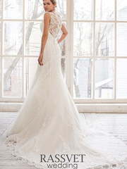 Свадебное платье Мириам. Силуэт Рыбка. Цвет Белый / Молочный. Вид 2