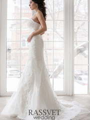 Свадебное платье Эмма. Силуэт Рыбка. Цвет Белый / Молочный. Вид 2