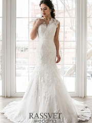 Свадебное платье Джоди. Силуэт Рыбка. Цвет Белый / Молочный. Вид 1