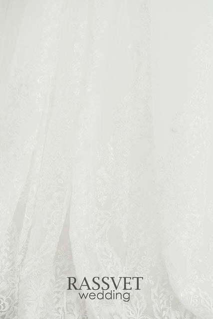 Свадебное платье Всеслава. Силуэт Пышное. Цвет Белый / Молочный. Вид 4