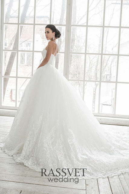 Свадебное платье Всеслава. Силуэт Пышное. Цвет Белый / Молочный. Вид 6