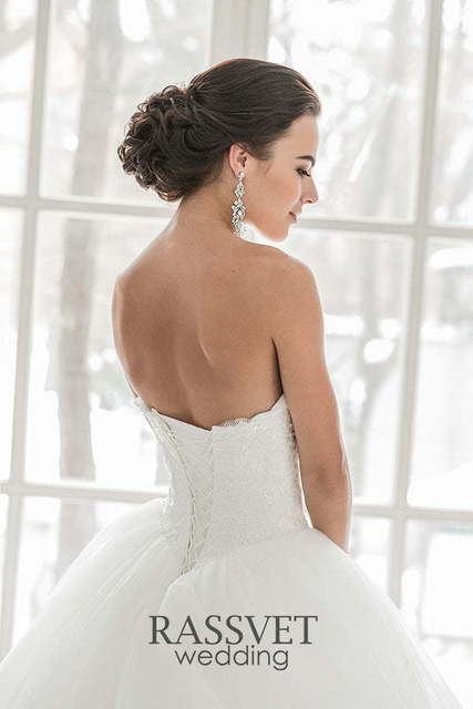 Свадебное платье Всеслава. Силуэт Пышное. Цвет Белый / Молочный. Вид 7