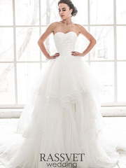 Свадебное платье Мартина. Силуэт Пышное. Цвет Белый / Молочный. Вид 1