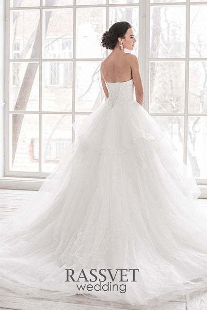 Свадебное платье Мартина. Силуэт Пышное. Цвет Белый / Молочный. Вид 2