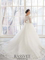 Свадебное платье Стефани 2. Силуэт Пышное. Цвет Белый / Молочный. Вид 2