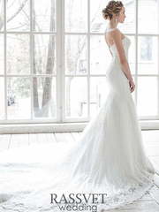 Свадебное платье Селина. Силуэт Рыбка. Цвет Белый / Молочный. Вид 2