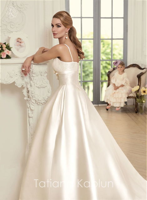 Свадебное платье Beverly. Силуэт Пышное, А-силуэт. Цвет Айвори / Капучино, Белый / Молочный. Вид 2