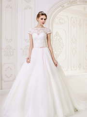 Свадебное платье Анна. Силуэт Пышное, А-силуэт. Цвет Белый / Молочный. Вид 1