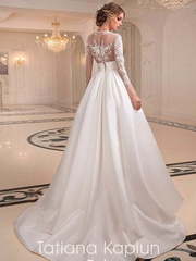 Свадебное платье Feiy. Силуэт Пышное, А-силуэт. Цвет Белый / Молочный. Вид 2