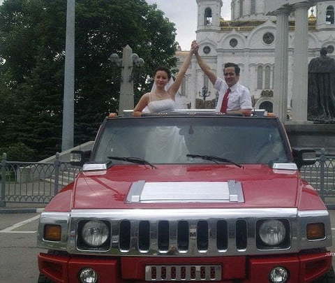 Хаммер красного цвета до 5 чел. от ЛимоФаворит 3