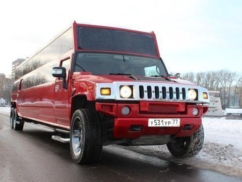 Красный лимузин Хаммер до 28 чел. от ЛимоФаворит 4