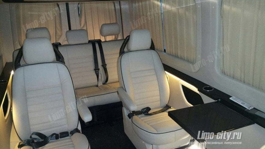 Мерседес Спринтер VIP черный до 10 чел., 2016 г. от Limo City 6