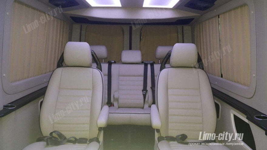 Мерседес Спринтер VIP черный до 10 чел., 2016 г. от Limo City 8
