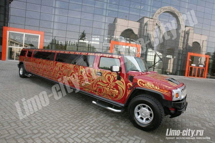 Хаммер Хохлома красный до 18 чел., 2010 г. от Limo City 3