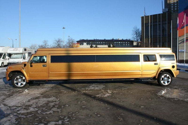 Золотой лимузин Хаммер до 25 чел. от ЛимоФаворит 3