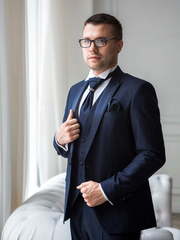 Однобортный, Тройка Свадебный костюм 0060 от Салон мужских костюмов Leon 1