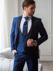 Однобортный, Тройка Свадебный костюм 0088 от Салон мужских костюмов Leon 1