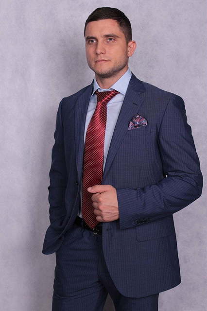 Однобортный, Двойка Итальянский свадебный костюм арт.6305 от Салон свадебных костюмов Trimforti 3