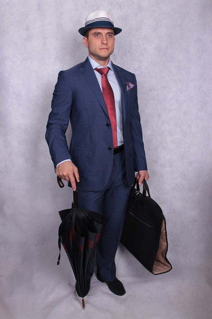 Однобортный, Двойка Итальянский свадебный костюм арт.6305 от Салон свадебных костюмов Trimforti 4