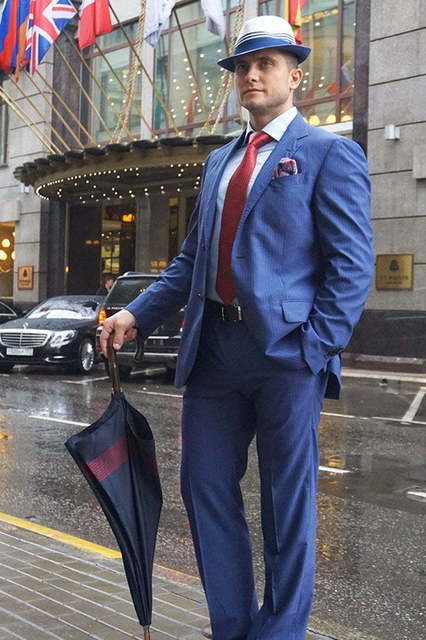 Однобортный, Двойка Итальянский свадебный костюм арт.6305 от Салон свадебных костюмов Trimforti 6