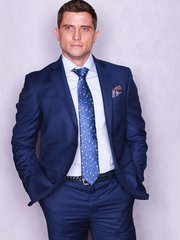 Однобортный, Двойка Классический свадебный костюм арт.6319 от Салон свадебных костюмов Trimforti 1