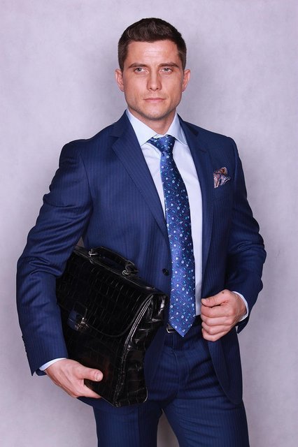 Однобортный, Двойка Классический свадебный костюм арт.6319 от Салон свадебных костюмов Trimforti 2