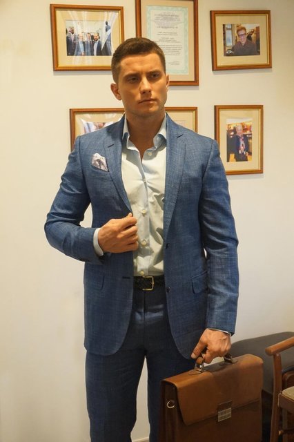 Однобортный, Двойка Свадебный костюм без подкладки арт.6321 от Салон свадебных костюмов Trimforti 4