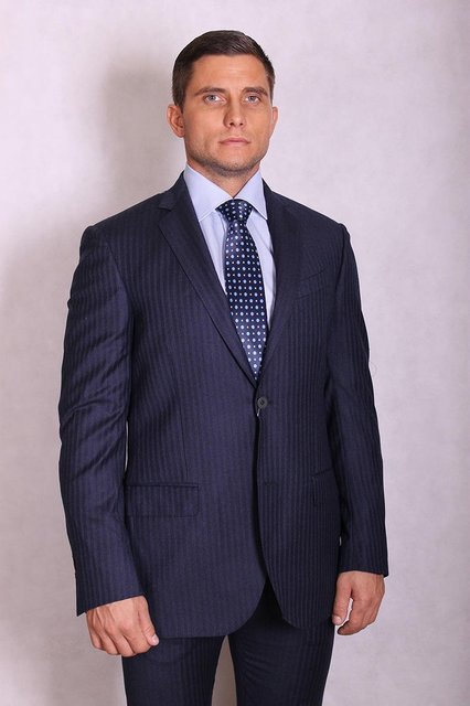 Однобортный, Двойка Классический свадебный костюм арт.10392 от Салон свадебных костюмов Trimforti 2