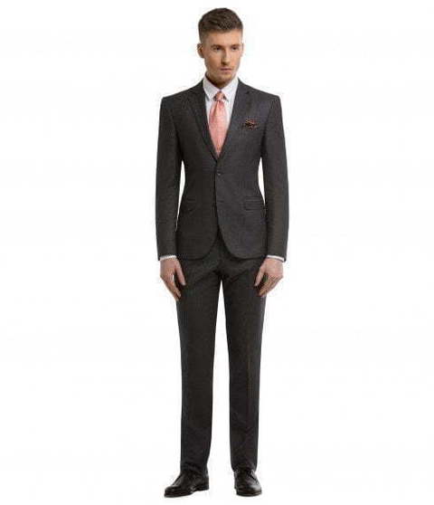 Однобортный, Двойка Свадебный костюм серый в клетку от Салон мужских костюмов Patrik Man 2