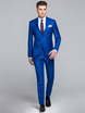 Однобортный, Двойка Свадебный костюм светло-синий без рисунка от Салон мужских костюмов Patrik Man 1