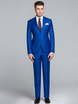 Однобортный, Двойка Свадебный костюм светло-синий без рисунка от Салон мужских костюмов Patrik Man 2