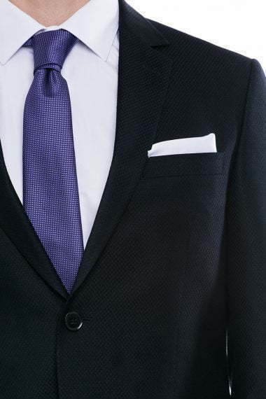 Однобортный, Двойка Свадебный костюм темно-синий без рисунка от Салон мужских костюмов Patrik Man 5