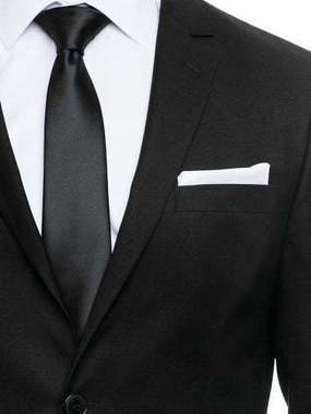 Однобортный, Двойка Свадебный костюм черный без рисунка от Салон мужских костюмов Patrik Man 2