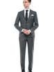 Однобортный, Двойка Свадебный костюм светло-серый без рисунка от Салон мужских костюмов Patrik Man 2