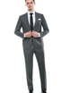 Однобортный, Двойка Свадебный костюм светло-серый без рисунка от Салон мужских костюмов Patrik Man 3