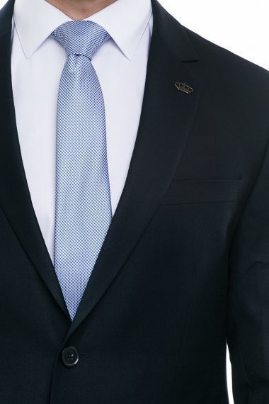 Однобортный, Двойка Свадебный костюм костюм темно-синий без рисунка от Салон мужских костюмов Patrik Man 3