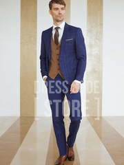 Однобортный, Тройка Свадебный костюм Mcduff (Макдафф) от Прокат мужских костюмов Dress Code Rent 1