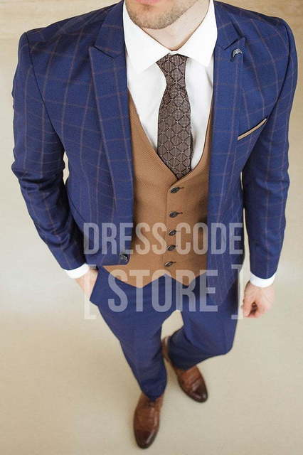 Однобортный, Тройка Свадебный костюм Mcduff (Макдафф) от Прокат мужских костюмов Dress Code Rent 3